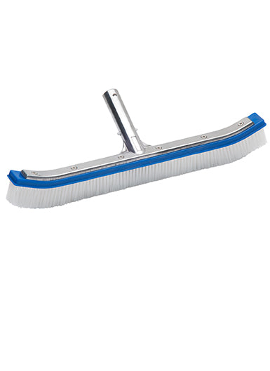 18" Curved Aluminum Wall Brush with Nylon Bristles